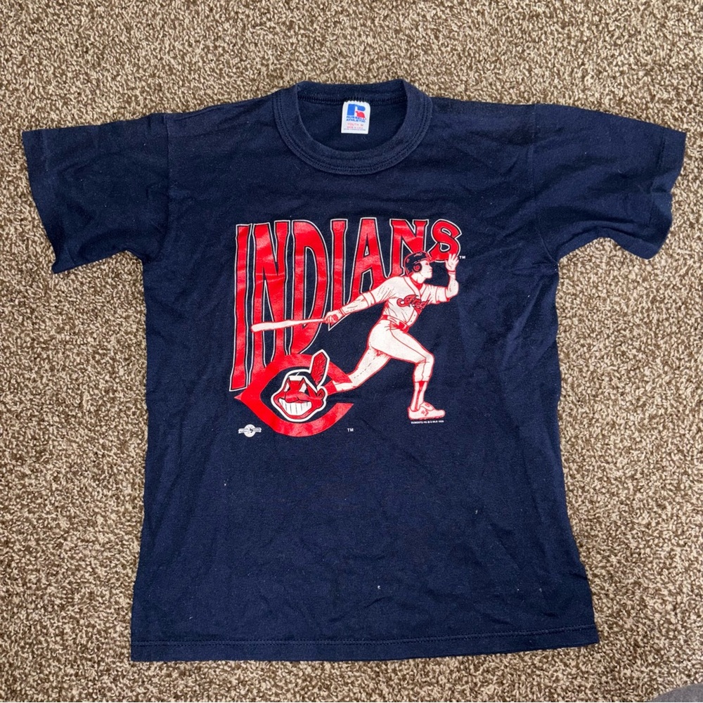 Vintage Youth Kids Cleveland Indians Graphic T-Shirt